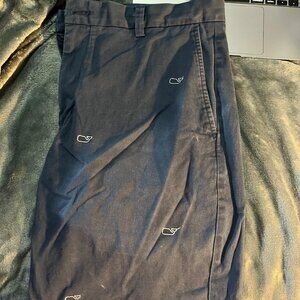 Mens Navy Blue Logo Vineyard Vines Khaki Short W35 9"